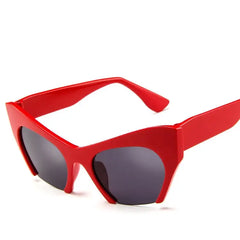 Plastic Cat Eye Sunglasses UV400 Anti Reflective Lenses