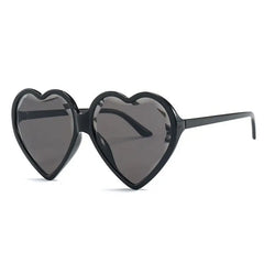 Plastic Heart Shaped Sunglasses with Polycarbonate Lenses