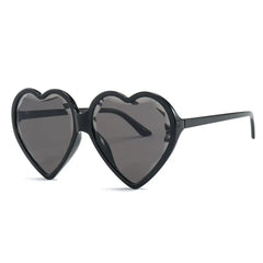 Plastic Heart Shaped Sunglasses with Polycarbonate Lenses