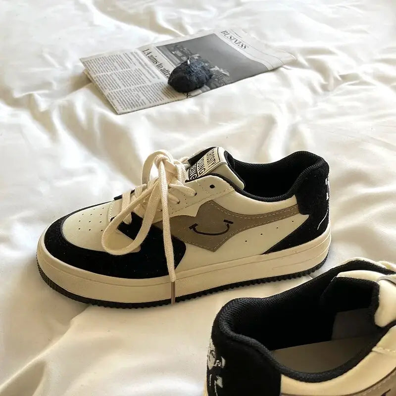 Platform Mad Face Lace Up Sneakers for Everyday Wear