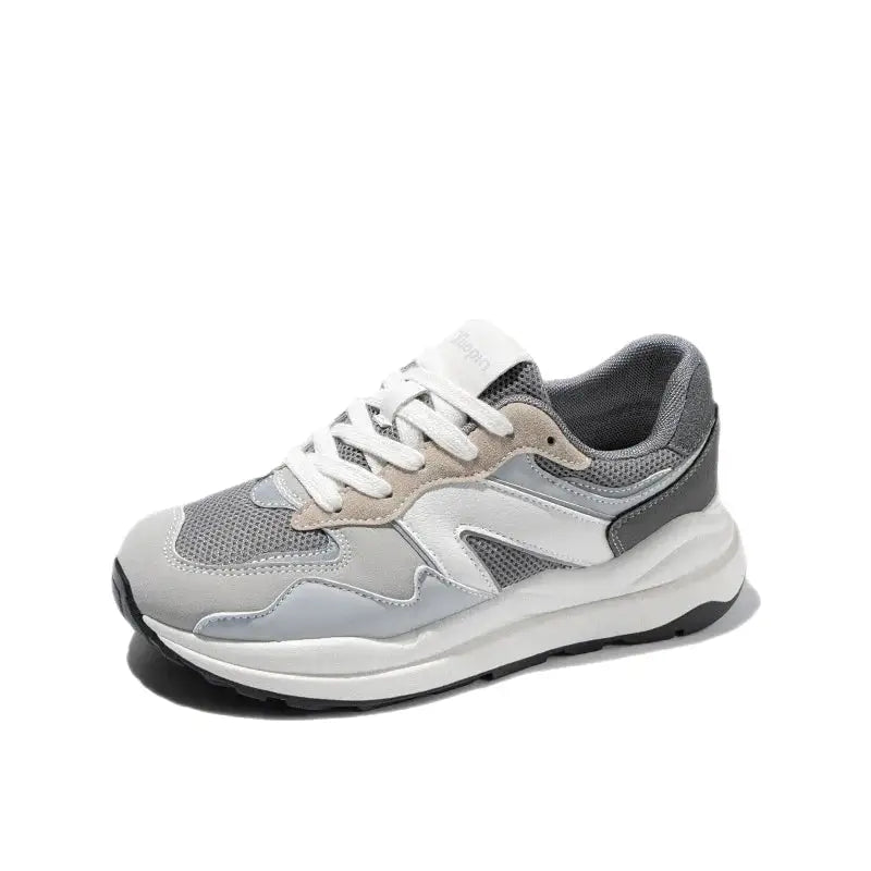 Platform Suede Thick Sole Lace Up Sneakers Euro Size Dark