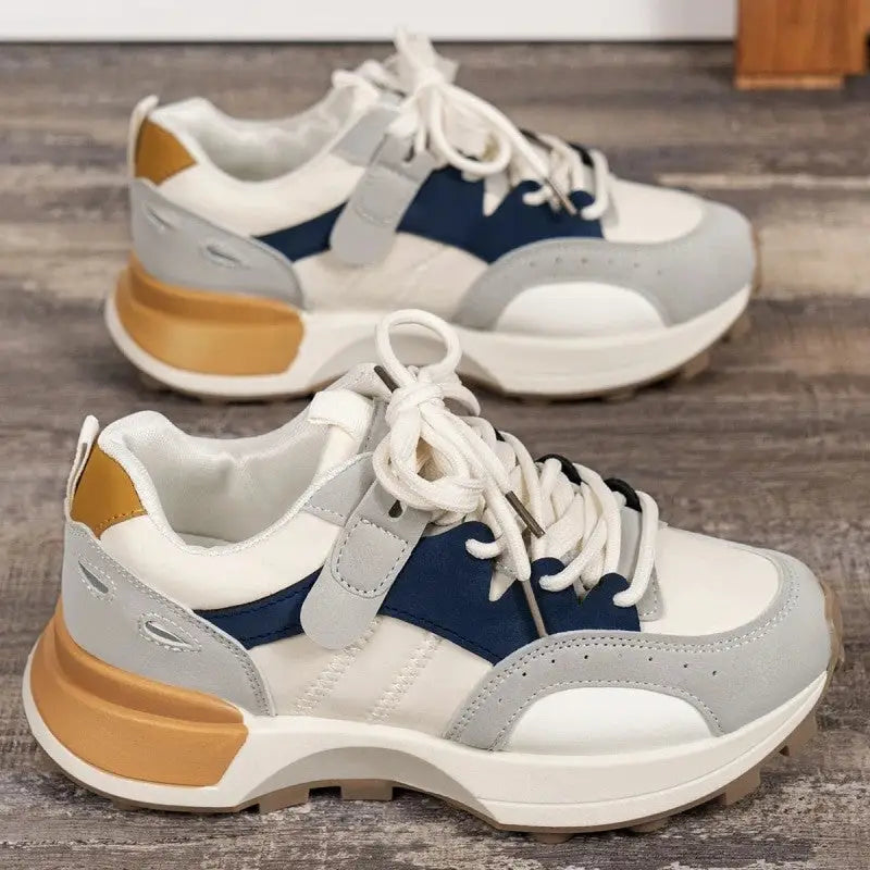 Platform Vulcanize Thick Sole Slip Sneakers Euro Size Grey