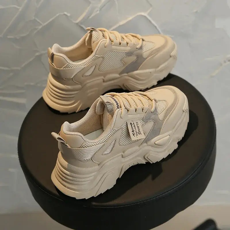 Platform Warm Vulcanized Sneakers - Shoes