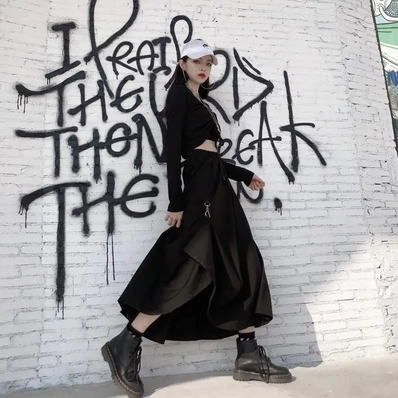 Pleated Skirt Harajuku Punk Gothic Style