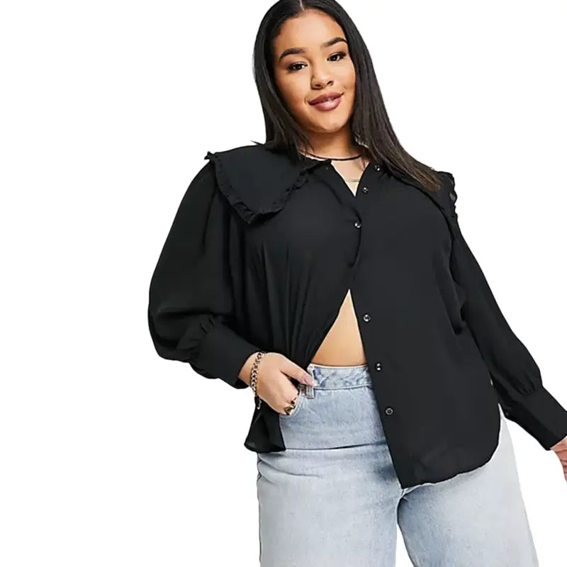 Plus Size Chiffon Blouse