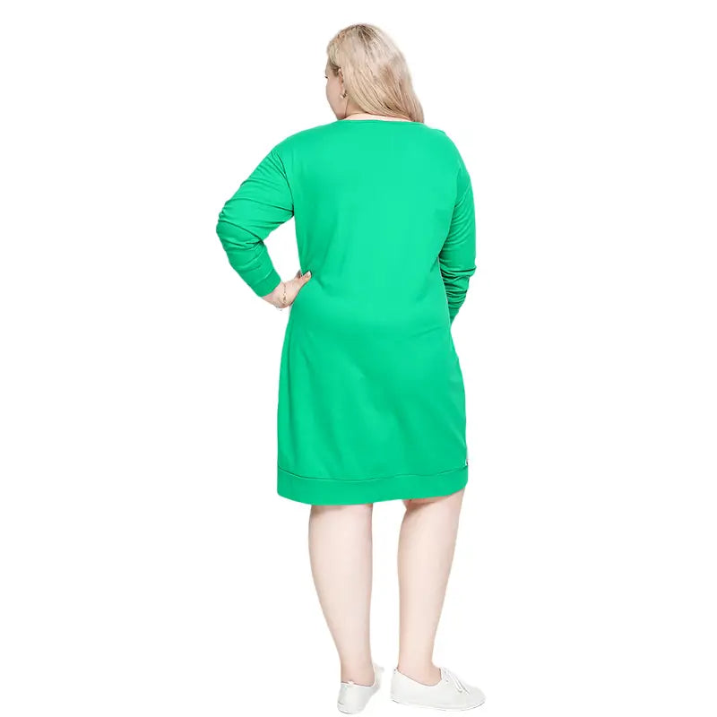 Plus Size Cotton Dress 41 inches length 38 hip 49 shoulder