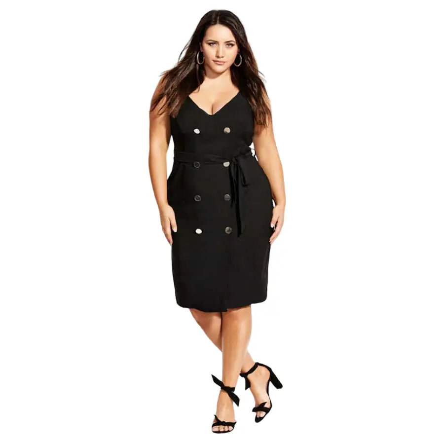 Plus Size Sleeveless Jumpsuit Dress