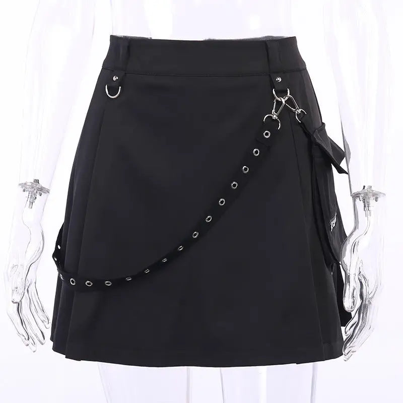 Pockets Skirt Dark Gothic Skirt