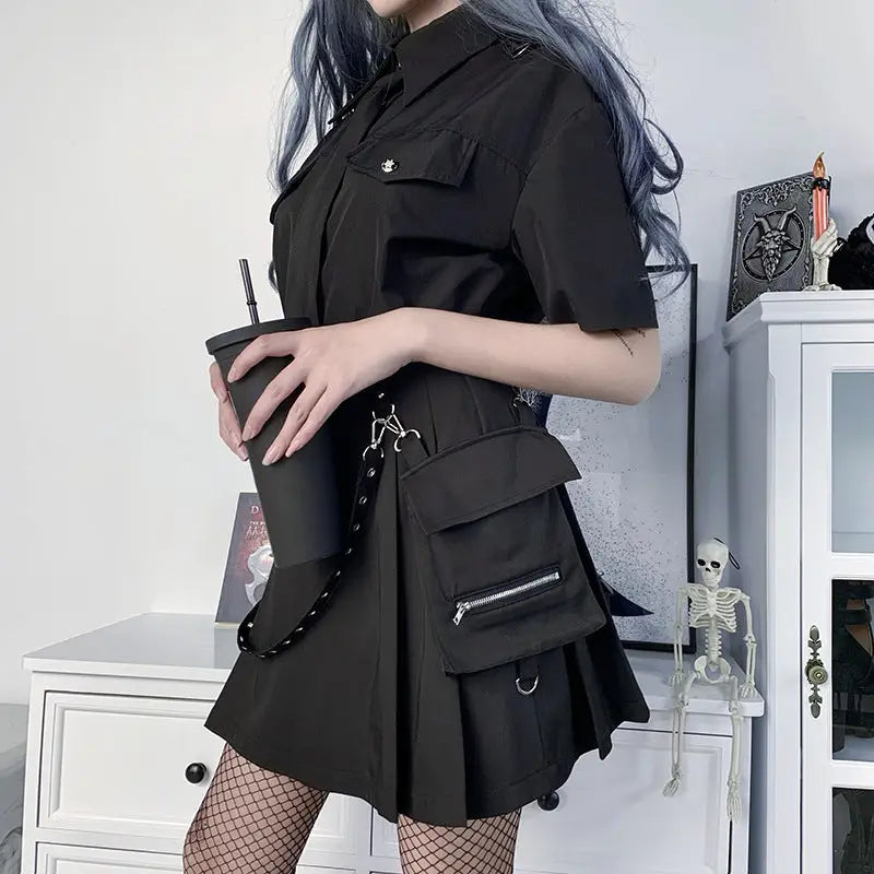 Pockets Skirt Dark Gothic