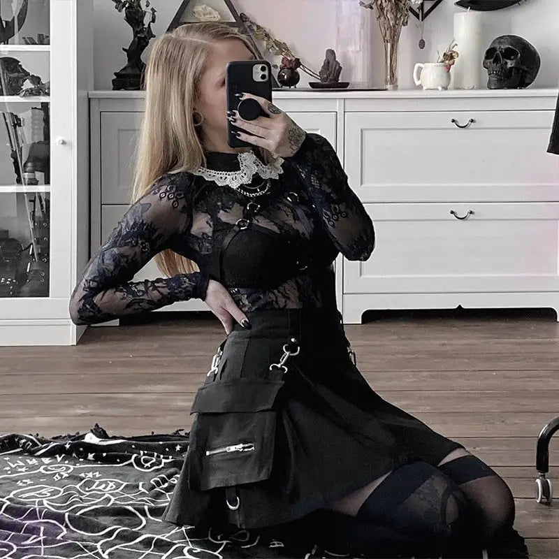 Pockets Skirt Dark Gothic