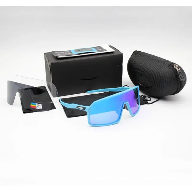 Polarized Ryder Mirror Sunglasses - Blue / One Size