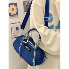 Polyester Drawstring Embellished Shoulder Bag