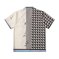 Polyester Hawaiian Style Printed Short Sleeve Shirt