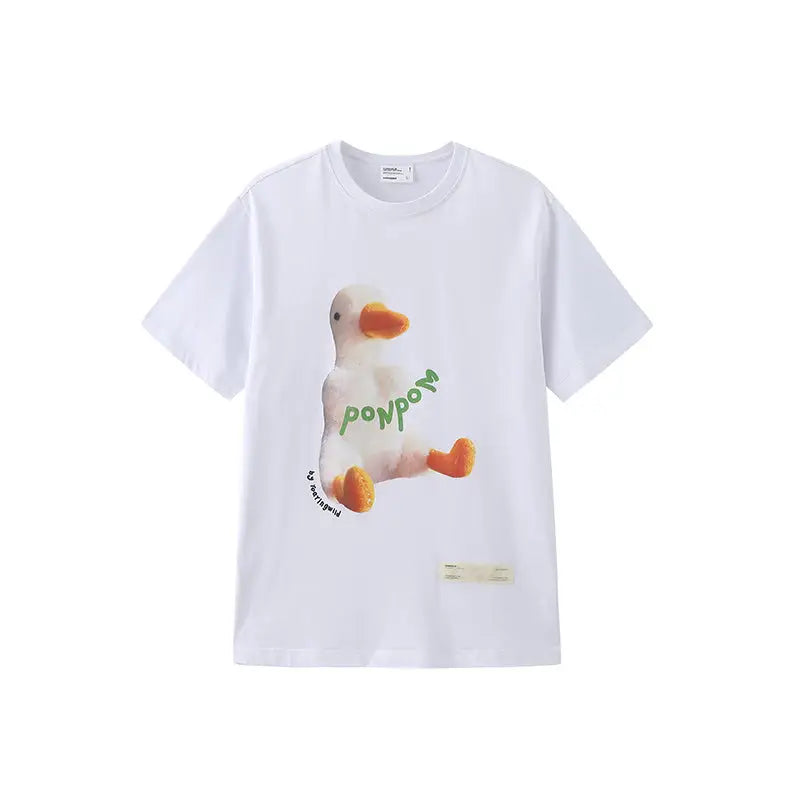 Ponpom Duck Round Neck T-Shirt