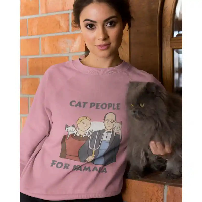 Cat People For Kamala Long Sleeve Sweatshirt