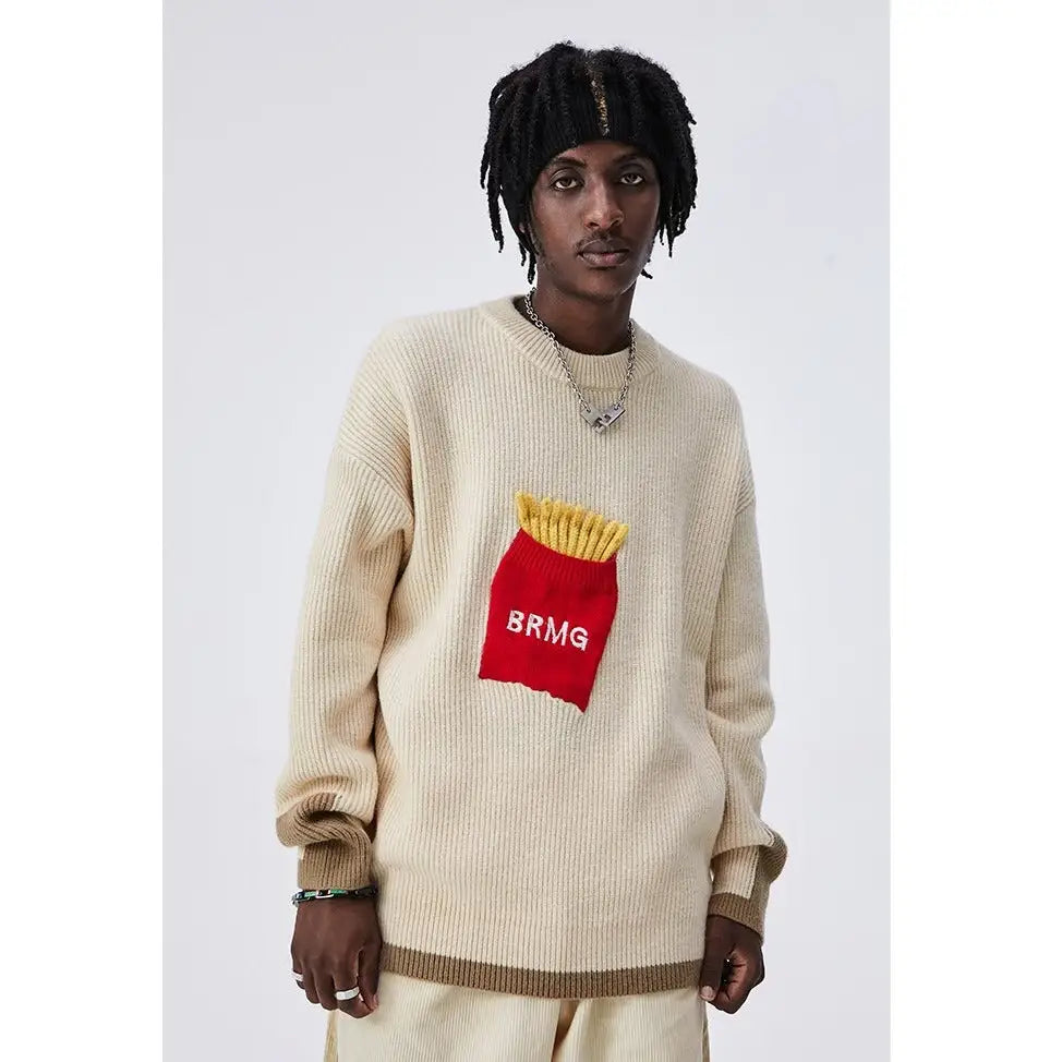 Potatoe Fries Knitted Sweater