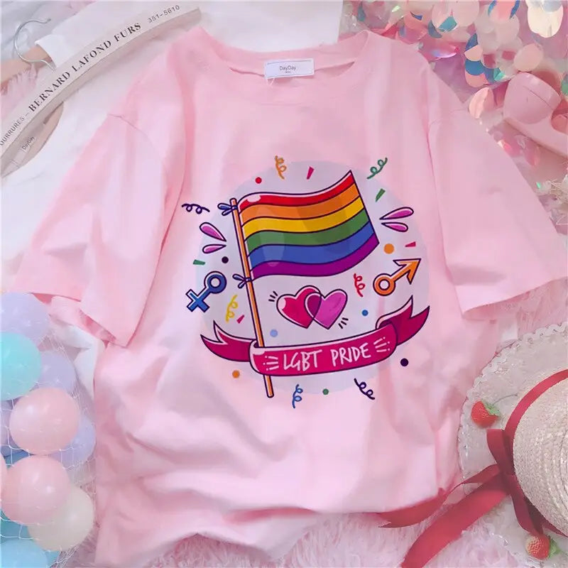 Pride Pink Oversize T-Shirt - Pink.4 / S