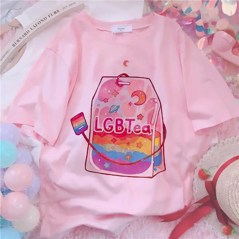 Pride Pink Oversize T-Shirt - Pink.6 / S