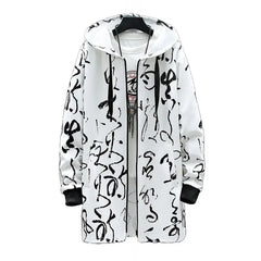 Print Harajuku Windbreaker Ribbon Windbreaker Coat