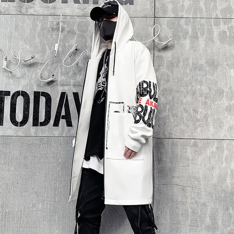 Print Harajuku Windbreaker Ribbon Windbreaker Coat