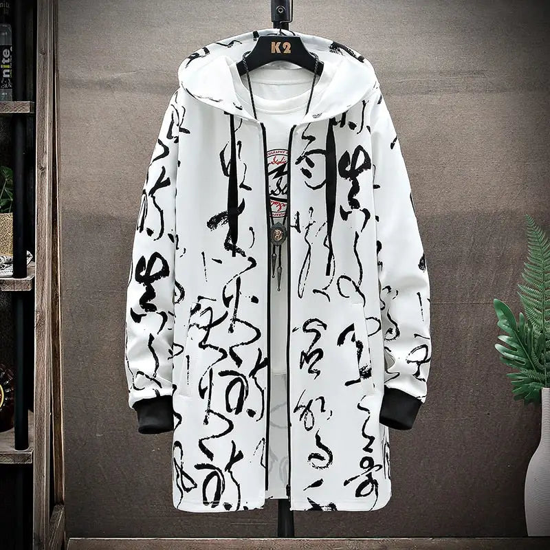 Print Harajuku Windbreaker Ribbon Windbreaker Coat