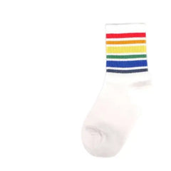 Printed Cotton Socks - Rainbow / One Size