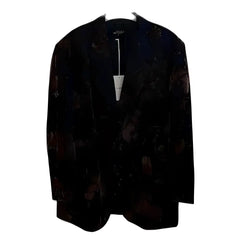 Printed Loose-Fit Full Sleeve Blazer