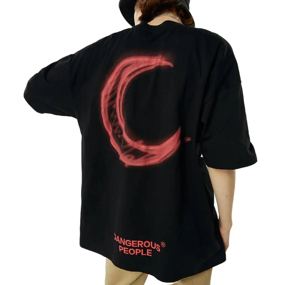 Printed Moon Short Sleeve T-shirt