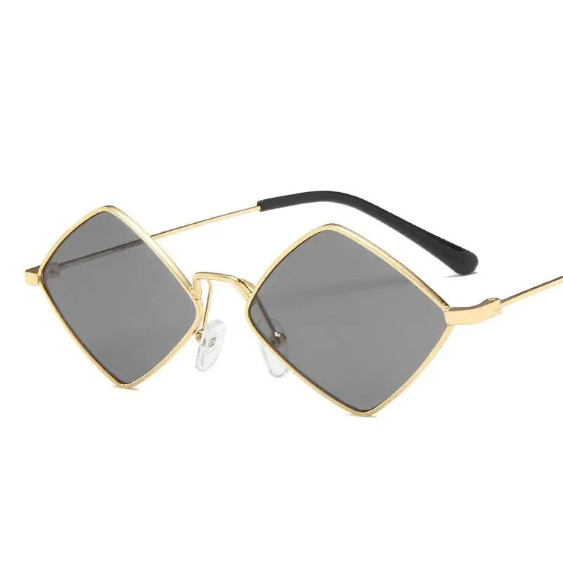 Prismatic Retro Square Sunglasses - Gray / One Size