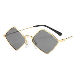Prismatic Retro Square Sunglasses - Gray / One Size