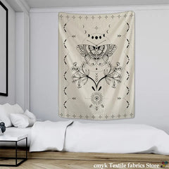 Psychedelic Butterfly Pattern Tapestry Blanket