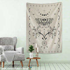 Psychedelic Butterfly Pattern Tapestry Blanket