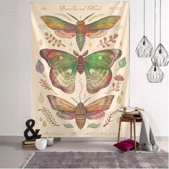 Psychedelic Butterfly Tapestry Wall Art Decor