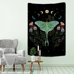 Psychedelic Butterfly Tapestry Wall Art Decor J / 95x70cm