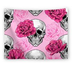 Psychedelic Elegant Katrina Skull Tapestry