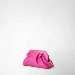 PU Clutch Ruched Pillow Pouch Bag