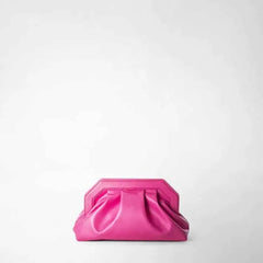 PU Clutch Ruched Pillow Pouch Bag