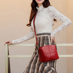 PU Crossbody Handbag with Shoulder Strap Zipper