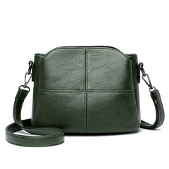 PU Crossbody Handbag with Shoulder Strap Zipper