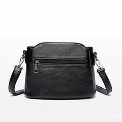 PU Crossbody Handbag with Shoulder Strap Zipper