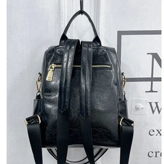 PU Fashion Tiger Sequins Backpack in Black One Size