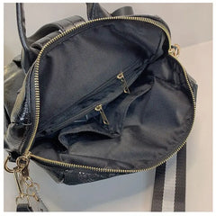 PU Fashion Tiger Sequins Backpack in Black One Size