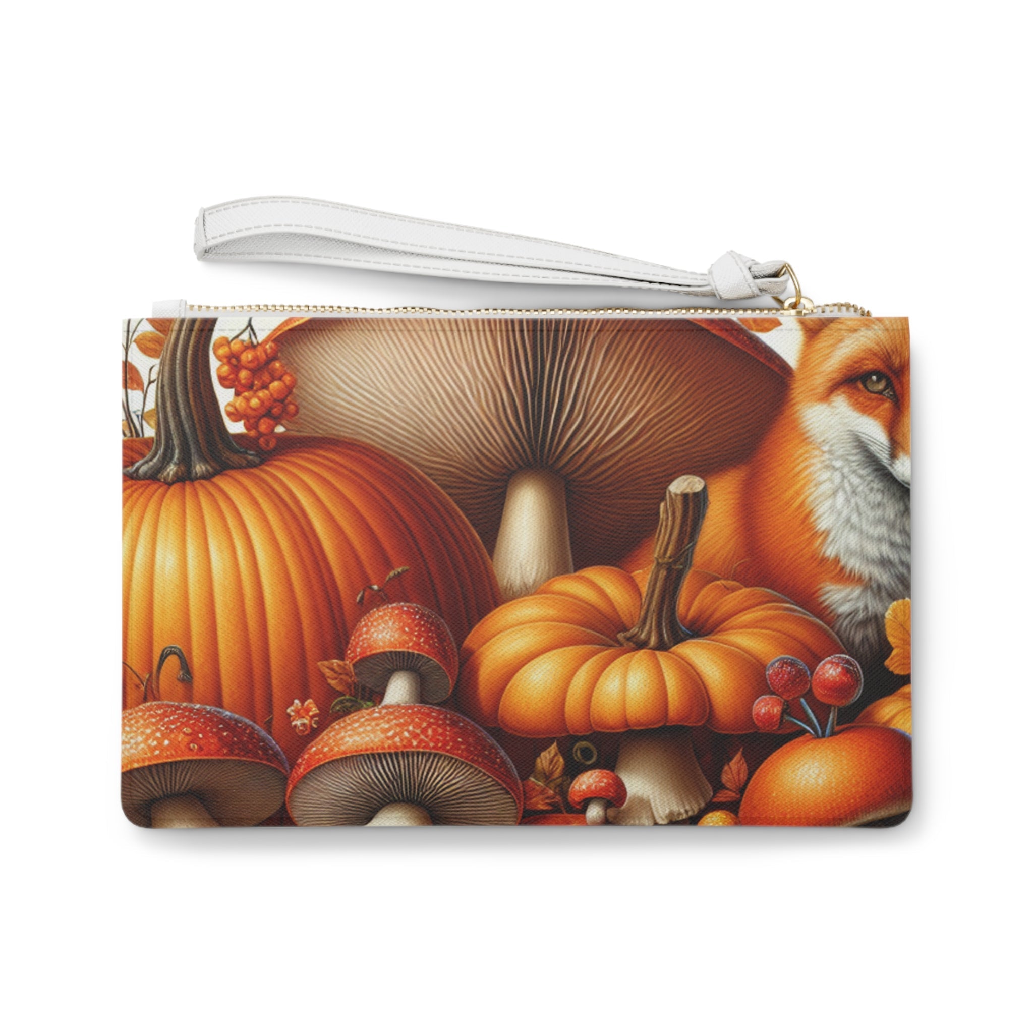 PU Faux Leather Clutch Bag Amelia Harvest Autumn Design