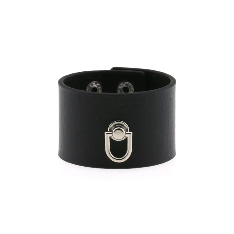 PU Leather Gothic Cuff Wrap Bangle Bracelet