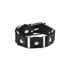 PU Leather Gothic Cuff Wrap Bangle Bracelet