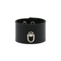PU Leather Gothic Wrap Bangle Bracelet Black