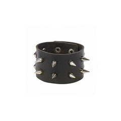 PU Leather Punk Gothic Spike Stud Heart Skull Bracelet