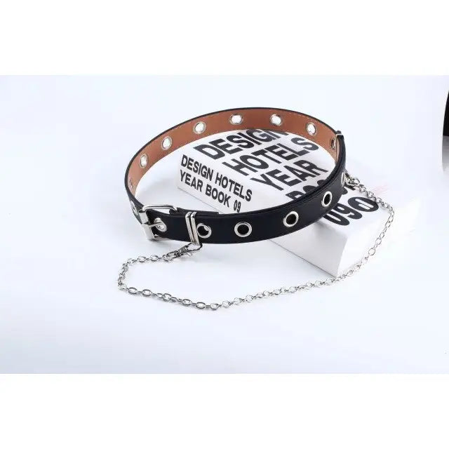 PU Leather Punk Metal Belt