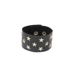 PU Punk Gothic Rivet Wrap Bracelet