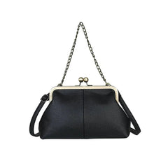 PU Shoulder Bag Clip Clutch Retro Crossbody